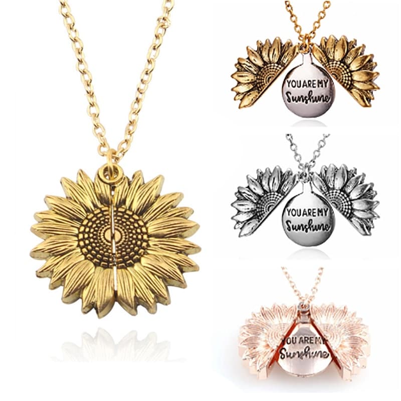 2019-New-Arrival-You-Are-My-Sunshine-Necklace-Alloy-Open-Locket-Sunflower-Necklaces-Women-Gift-Gold-Pendant-Best-Sellers-min